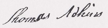 Thomas ADKINS b1762 signature